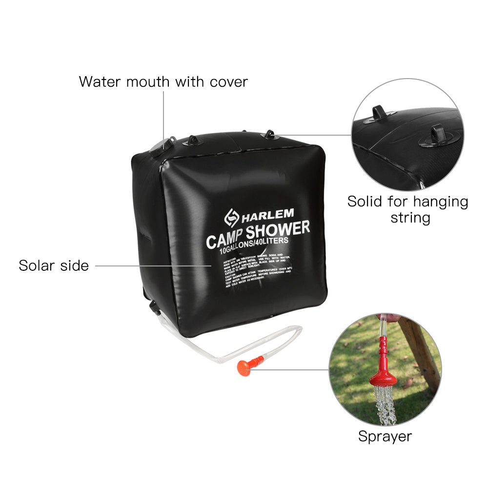 Portable Compact Solar Camping Shower - Cojinn