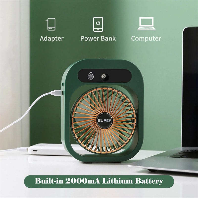 Portable USB Rechargeable Air Cooler & Misting Fan - Cojinn