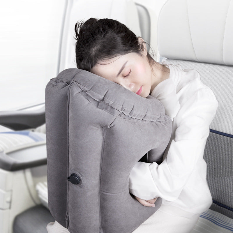 Inflatable Travel Nap Pillow for Office & Airplane - Cojinn