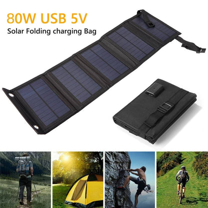 Portable Foldable Solar Panel for Outdoor Travel - Cojinn