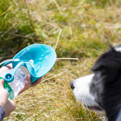 Pet dog accompanying cups out supplies outdoor feeding water drinker portable leaves kettle leaves water bottle - Cojinn