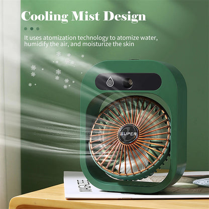 Portable USB Rechargeable Air Cooler & Misting Fan - Cojinn