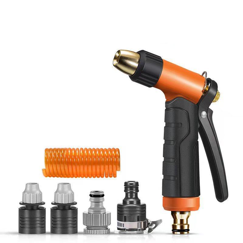 Manufacturers supply high-pressure car wash water gun garden household water gun telescopic water pipe multi-function brush car nozzle home - Cojinn