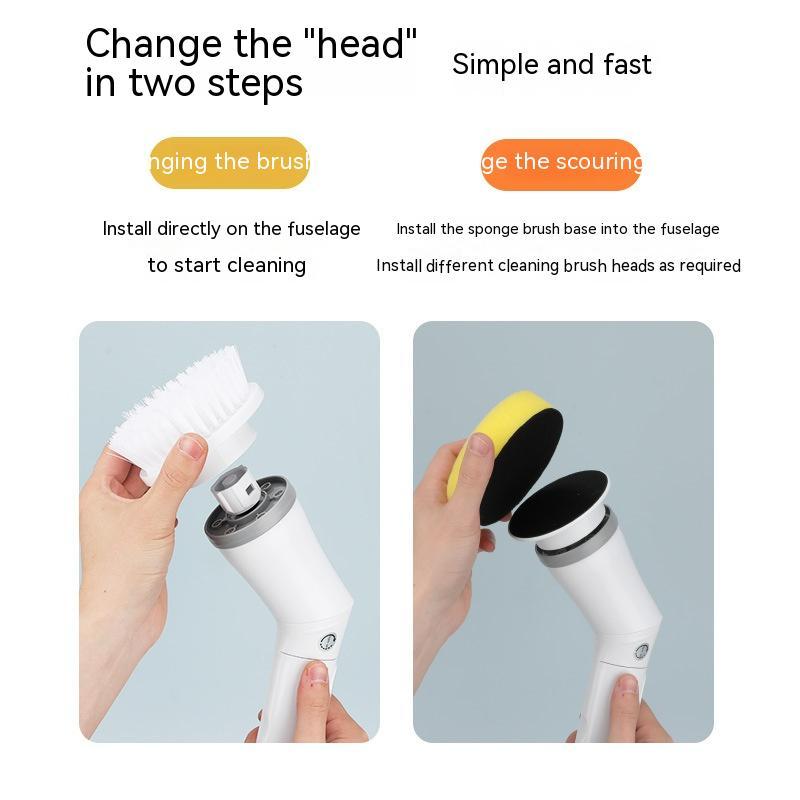 Electric Scrubber - Long Handle Telescopic Multifunction Cleaning Brush - Cojinn