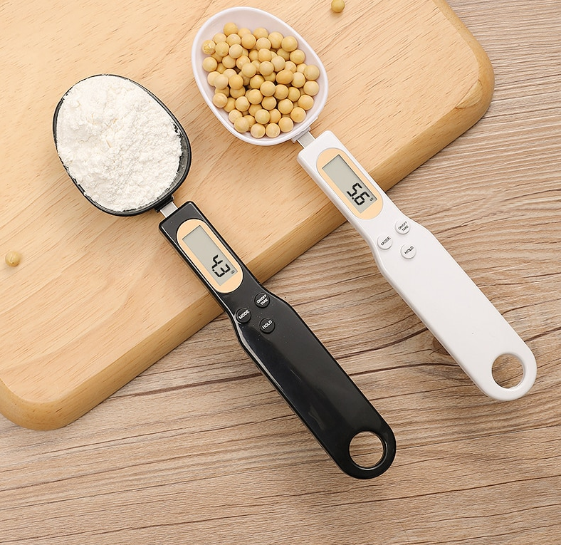 Digital Measuring Spoon Black and White