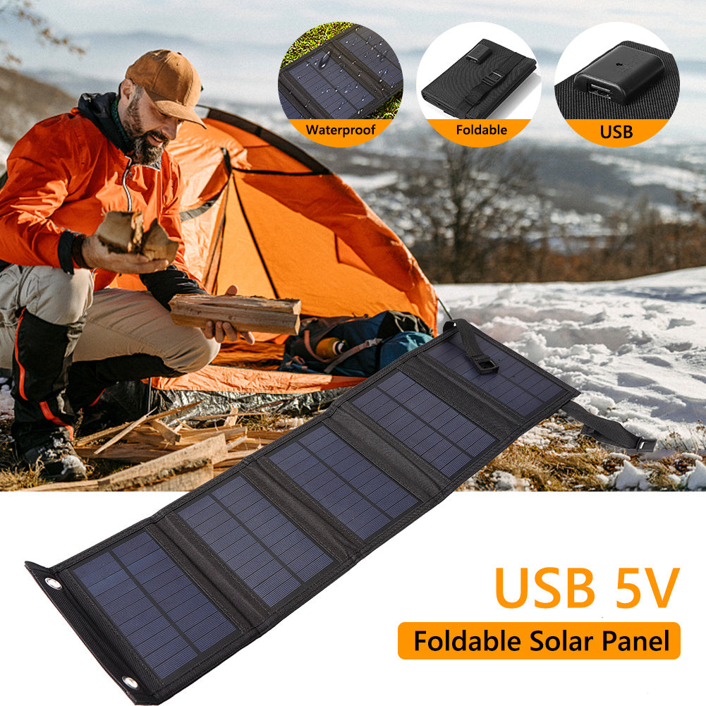 Portable Foldable Solar Panel for Outdoor Travel - Cojinn