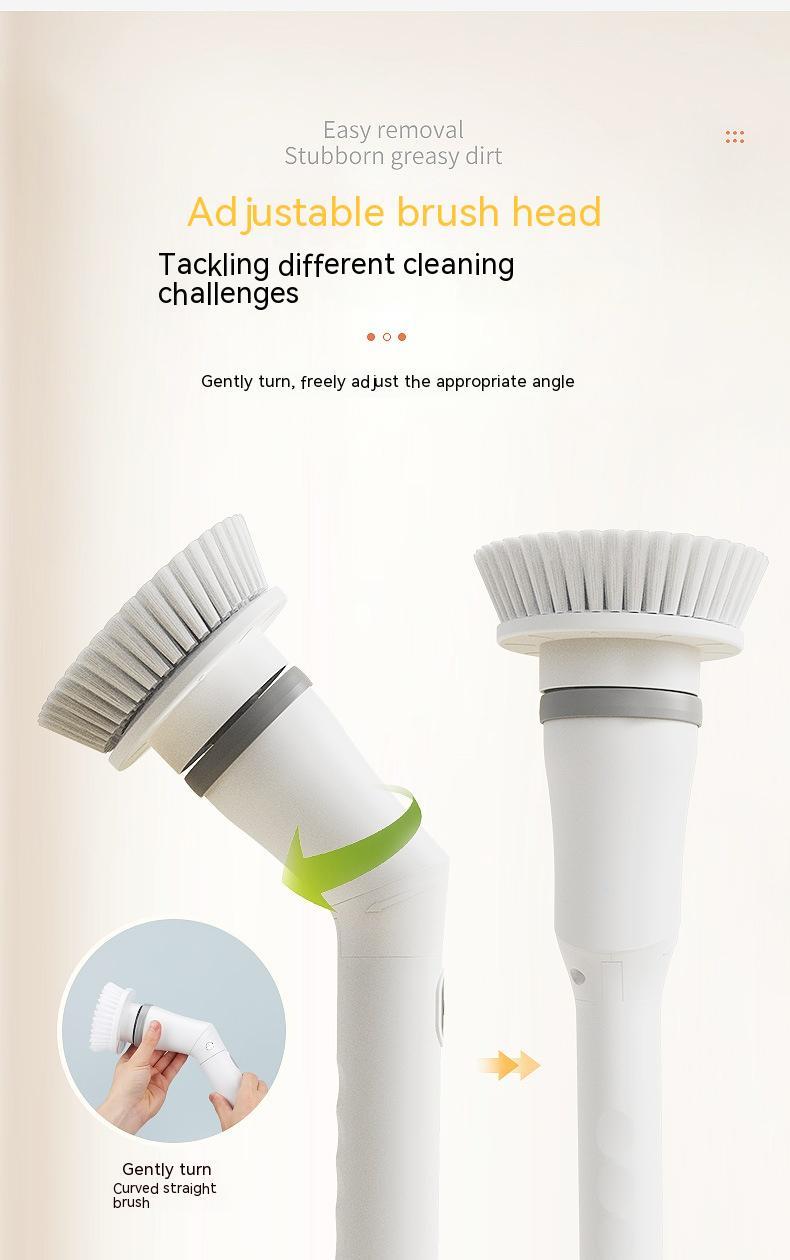 Electric Scrubber - Long Handle Telescopic Multifunction Cleaning Brush - Cojinn