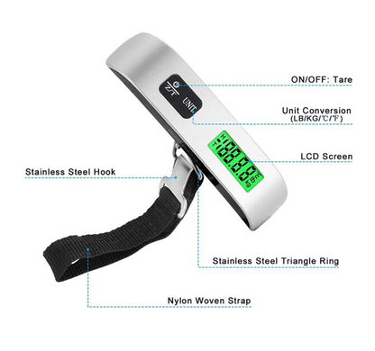 Portable Luggage Scale Part Names